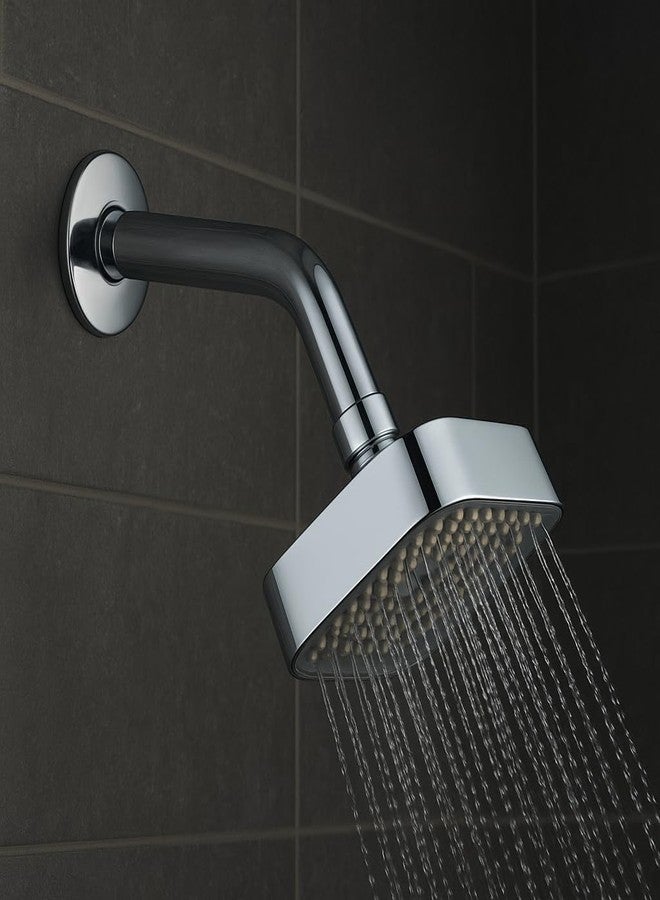 Houza Bathroom Shower Head - 4x4 Inch Square Design with 7-Inch Arm, with Smooth Water Flow and Quick DIY Installation - Image 1